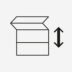 Rapid, automatic operation at the press of a button with seamless ceiling integration in both positions